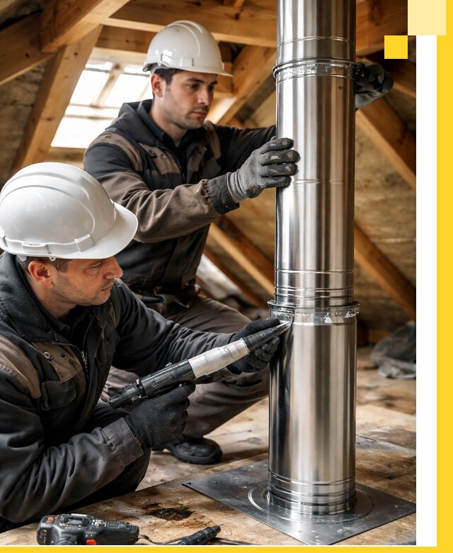 Монтаж дымоходов для каминов в Гулькевичах с гарантией качества