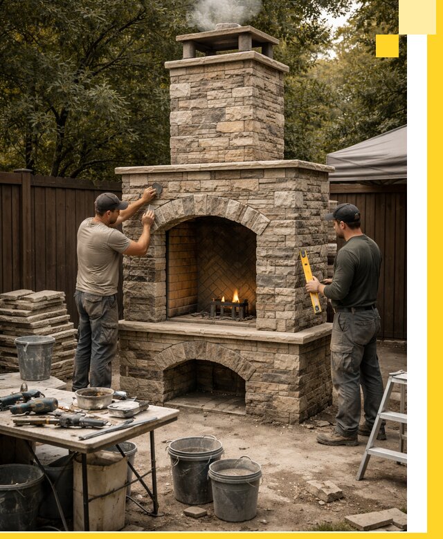 Проектирование и установка уличных каминов в Гулькевичах