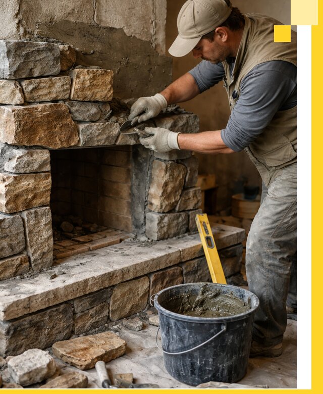 Изготовление и установка каменных каминов под ключ в Гулькевичах