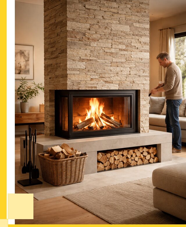 Дровяной камин под ключ в Гулькевичах от 207480 р. | ЭриданГль