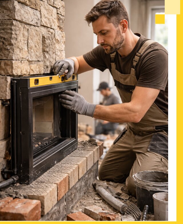 Дровяные камины под ключ в Гулькевичах: монтаж, обустройство