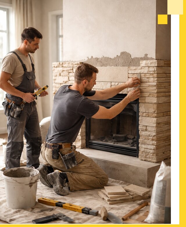 Установка и монтаж каминов для загородного дома в Гулькевичах