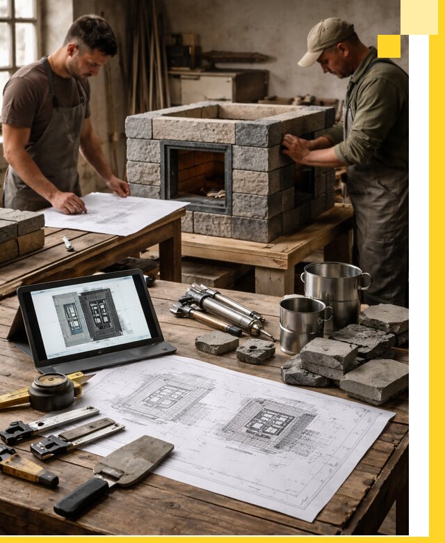 Разработка проектов печей с согласованием и монтажом в Гулькевичах