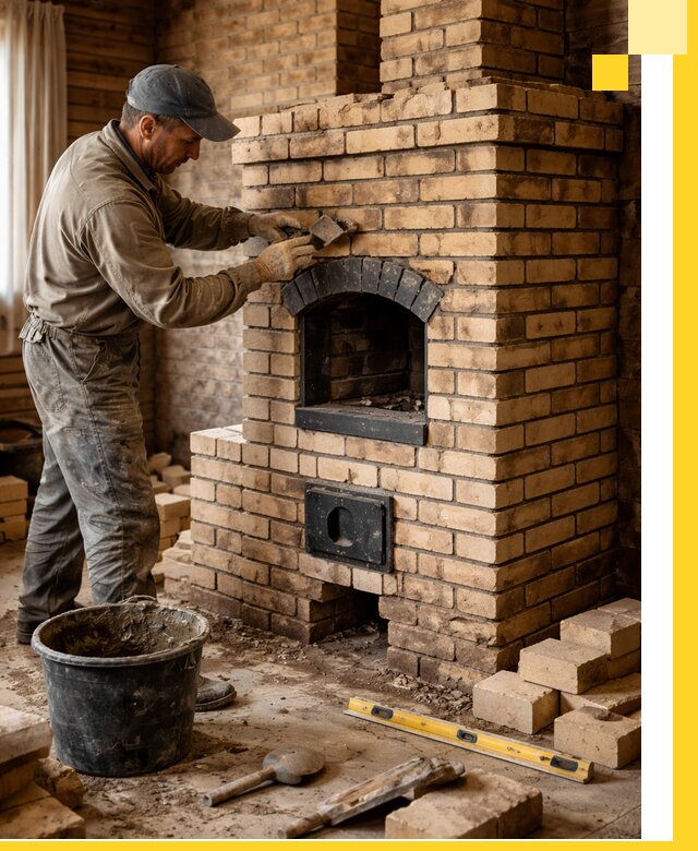 Кирпичные печи под ключ в Гулькевичах: проектирование и кладка
