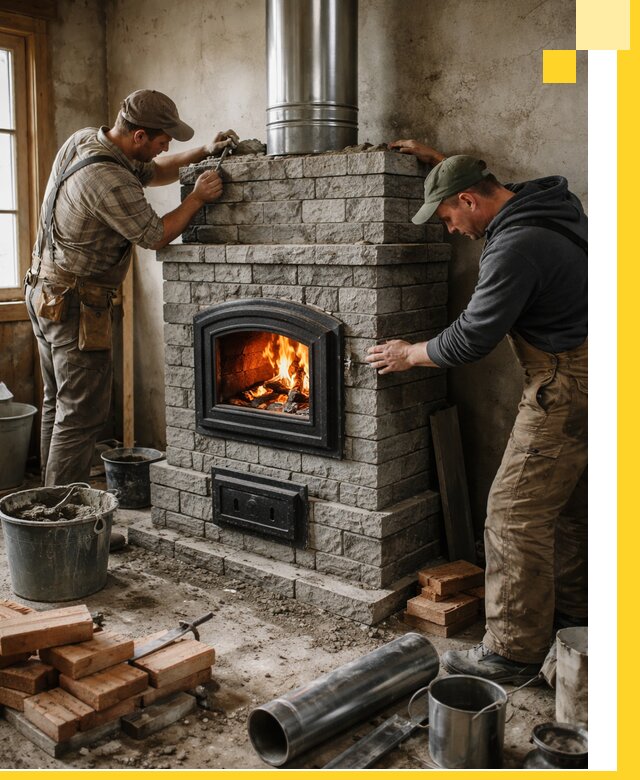 Производство, поставка и монтаж дровяных печей в Гулькевичах