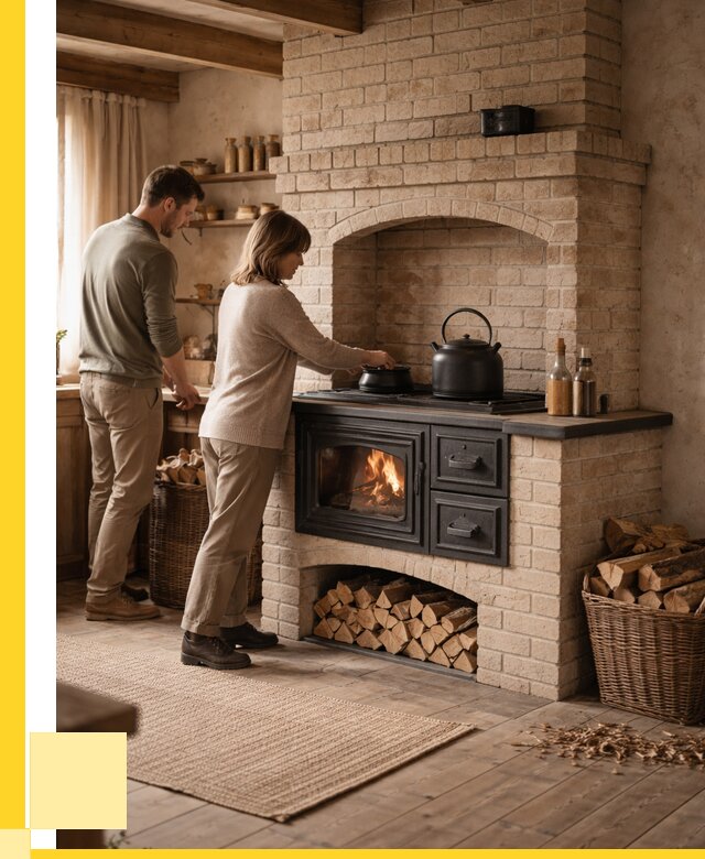 Печи с плитой в Гулькевичах от 46683 р. | ЭриданГль — кирпичная печь