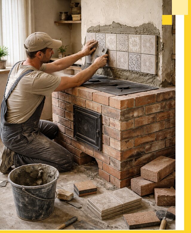 Печи с плитой на заказ монтаж гарантия и сервис в Гулькевичах