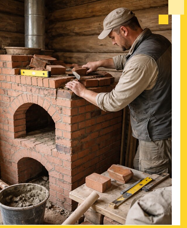 Изготовление и установка русских печей в Гулькевичах под ключ