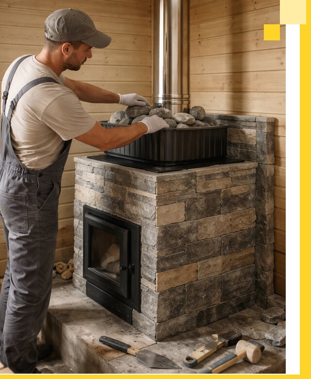 Печи для парной в Гулькевичах, производство, монтаж и обслуживание