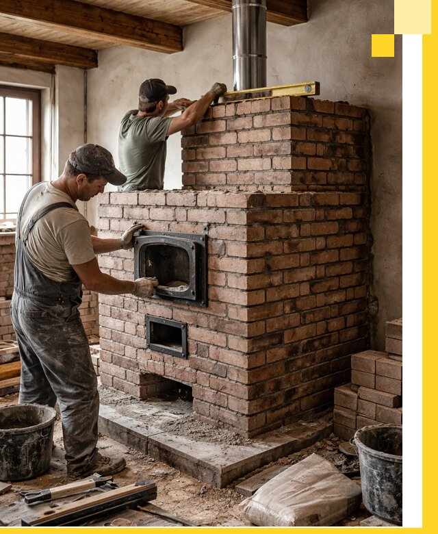 Печи для загородного дома под ключ в Гулькевичах — монтаж и сервис