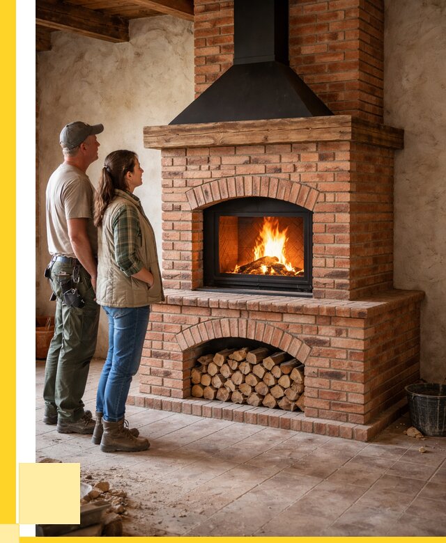 Печи камины из кирпича в Гулькевичах от 124488 р. | ЭриданГль