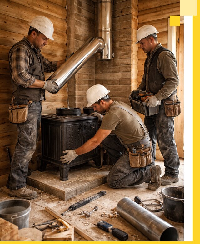 Профессиональный монтаж банных печей и дымоходов в Гулькевичах