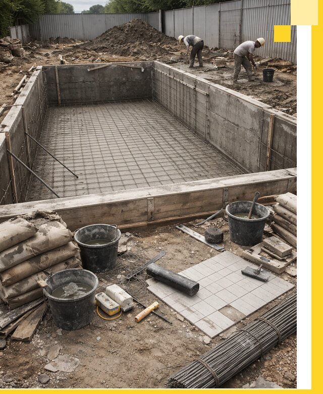 Строительство бассейнов под ключ в Гулькевичах, дизайн и монтаж