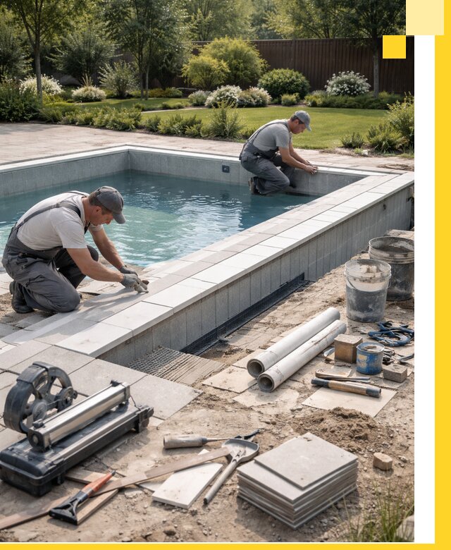 Строительство открытых бассейнов под ключ в Гулькевичах профессионально