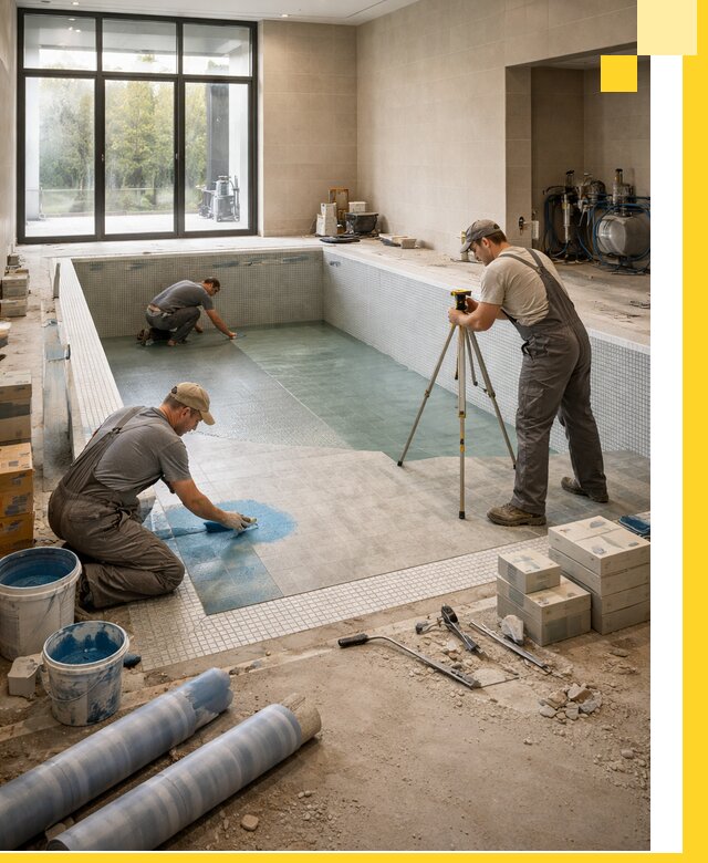 Проект и строительство закрытых бассейнов в Гулькевичах под ключ