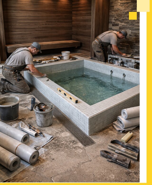 Установка и строительство бассейнов для сауны в Гулькевичах