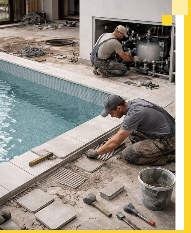 Строительство и монтаж бассейнов в коттедже в Гулькевичах