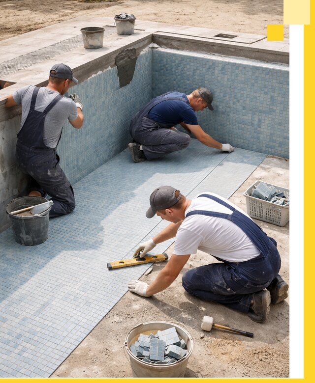 Укладка и установка плитки для бассейнов под ключ в Гулькевичах