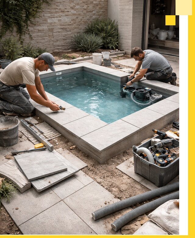 Мини бассейны под ключ в Гулькевичах, дизайн и установка