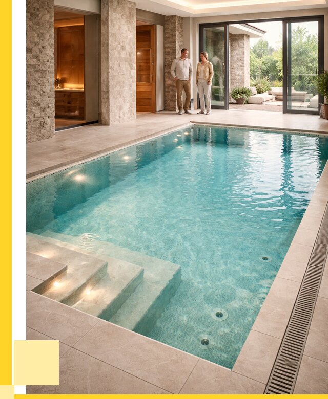 Бассейн во дворе в Гулькевичах: проект, отделка от 1244880 р. | ЭриданГль