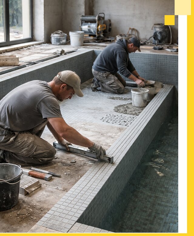 Строительство бассейна в частном доме в Гулькевичах под ключ