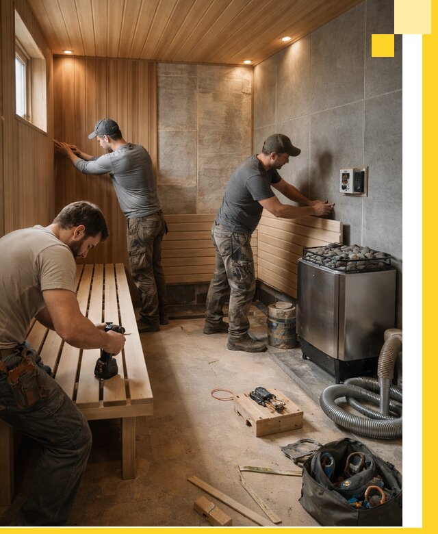 Сауны под ключ в Гулькевичах, проектирование, строительство, отделка