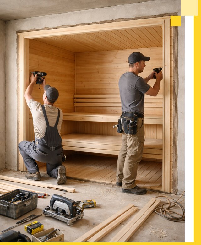 Монтаж саун под ключ в Гулькевичах — проектирование и установка