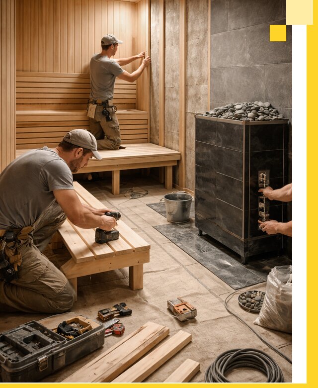 Дизайн и строительство интерьерных саун под ключ в Гулькевичах