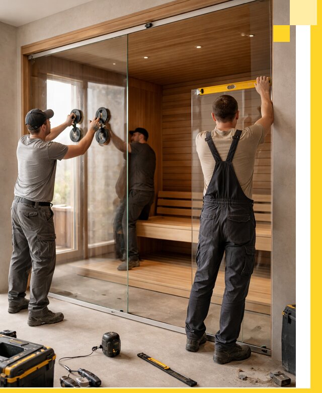 Производство и монтаж стеклянных саун под ключ в Гулькевичах