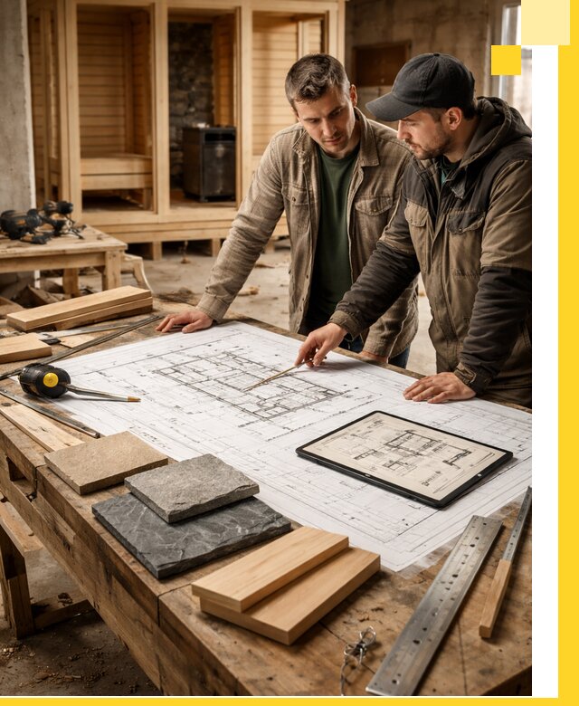 Проекты бань под ключ и планы строительства в Гулькевичах