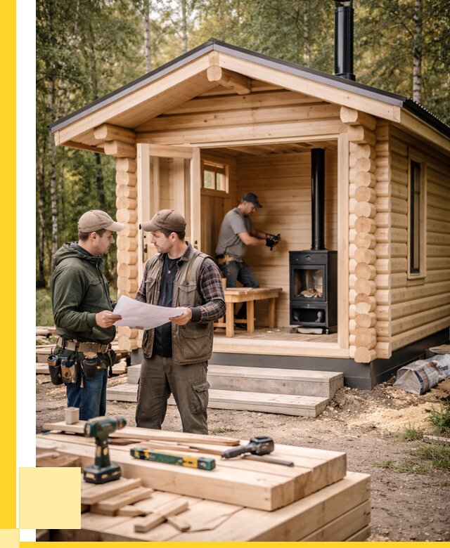 Монтаж бань под ключ в Гулькевичах — от 207480 р. | ЭриданГль