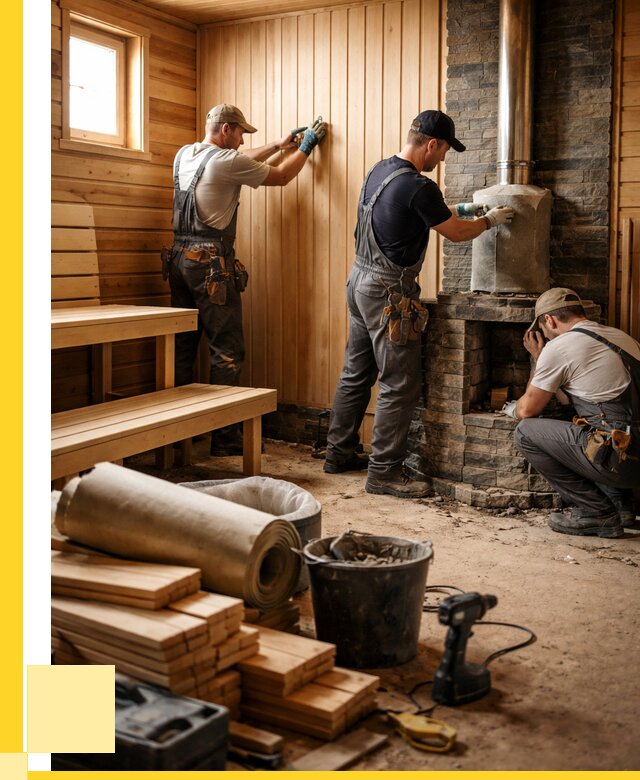 Ремонт бань под ключ в Гулькевичах от 46683 р. | ЭриданГль