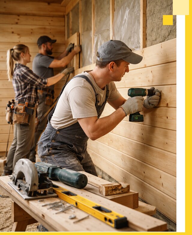 Обшивка бань под ключ в Гулькевичах: отделка стен и потолков