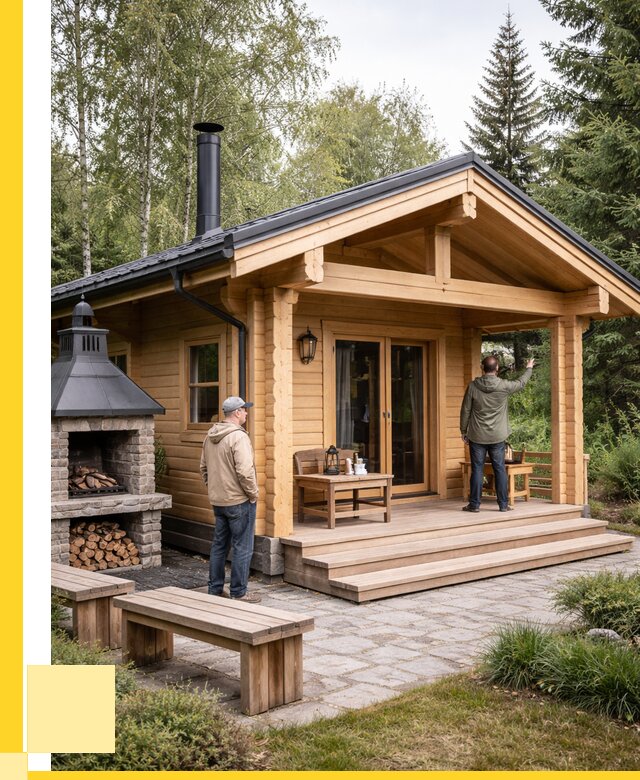 Деревянные бани под ключ в Гулькевичах от 466830 р. | ЭриданГль