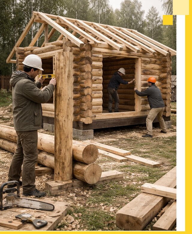 Строительство бань для дачи под ключ в Гулькевичах с доставкой и монтажом