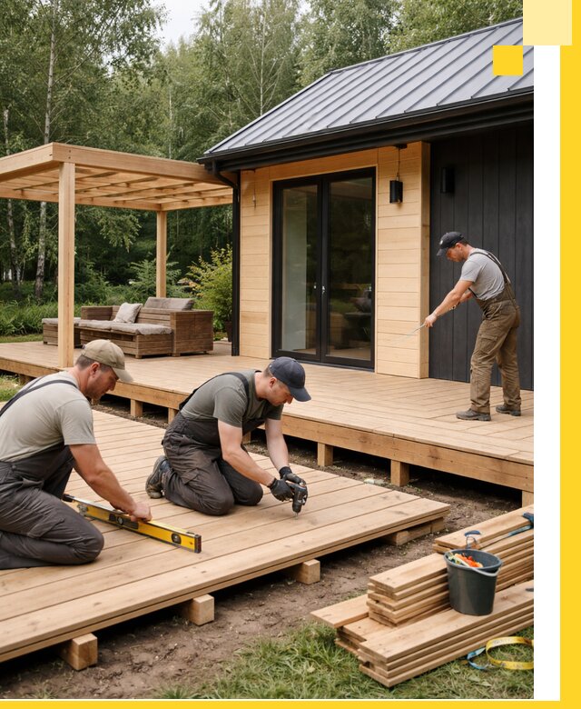 Строительство бань с террасой и бассейном под ключ в Гулькевичах