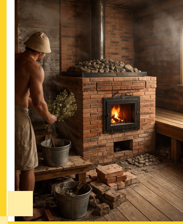 Кирпичные банные печи в Гулькевичах от 93366 р. | ЭриданГль