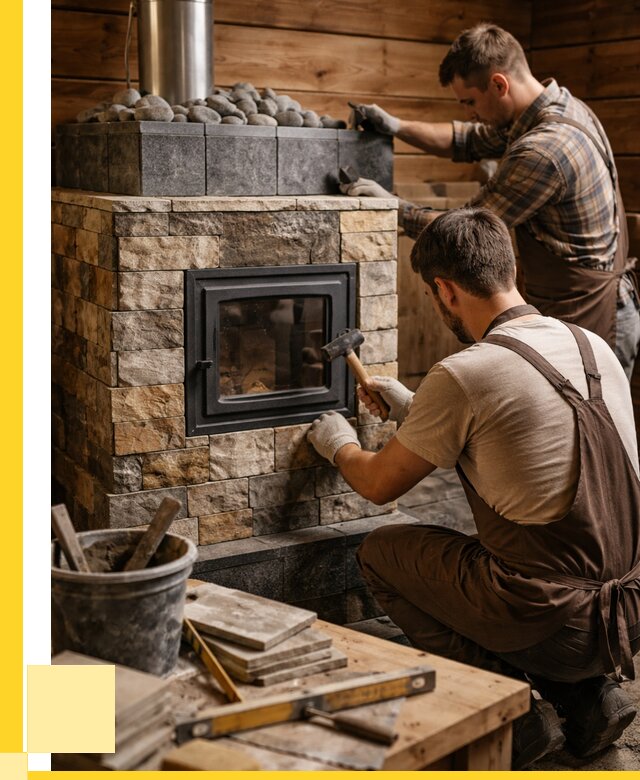 Облицовка банной печи в Гулькевичах от 15561 р. | ЭриданГль