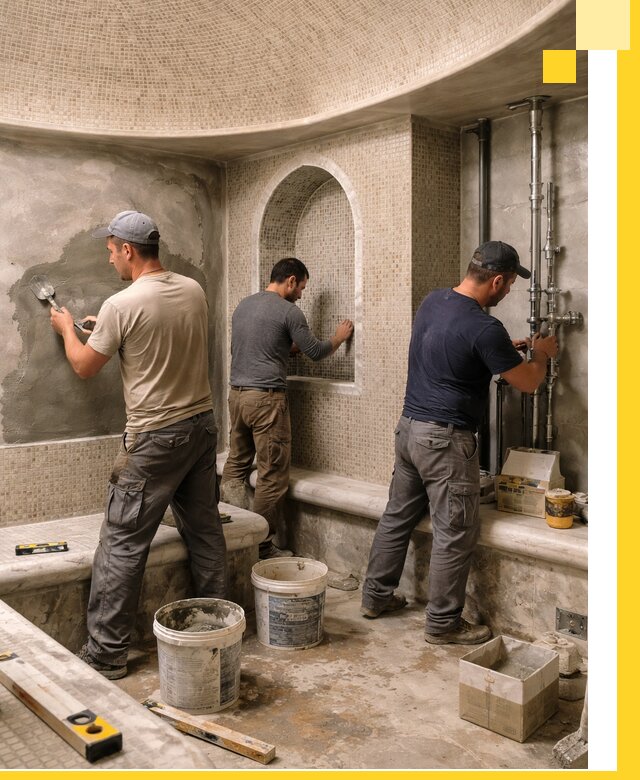 Профессиональный монтаж хамамов под ключ в Гулькевичах с гарантией