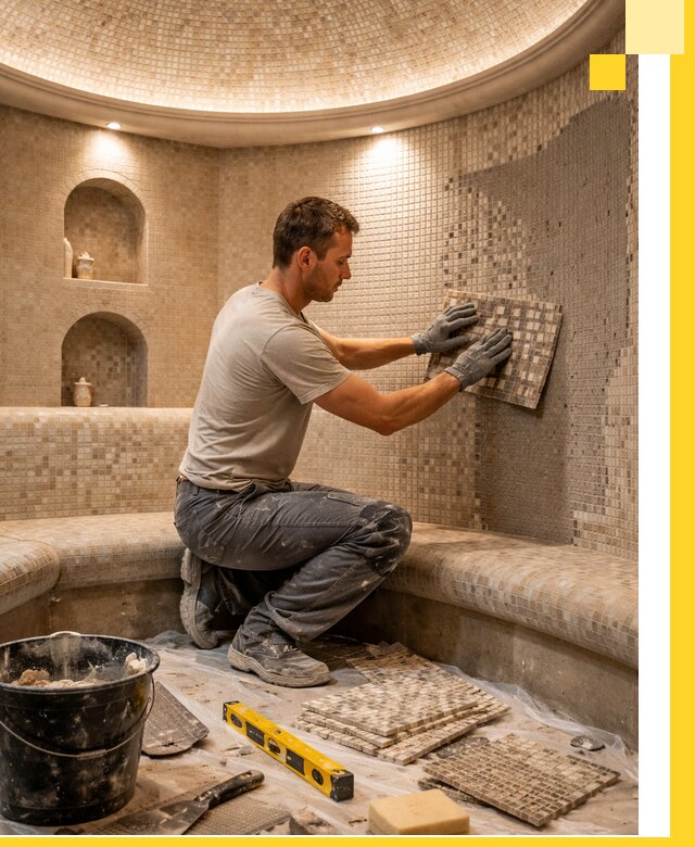 Устройство и монтаж домашнего хамама под ключ в Гулькевичах