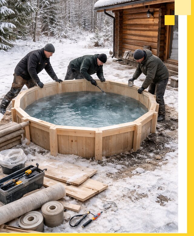 Изготовление и установка ледяных купелей под ключ в Гулькевичах