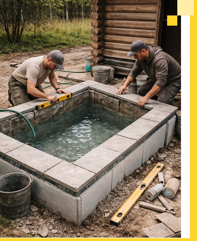 Изготовление и установка холодных купелей под ключ в Гулькевичах